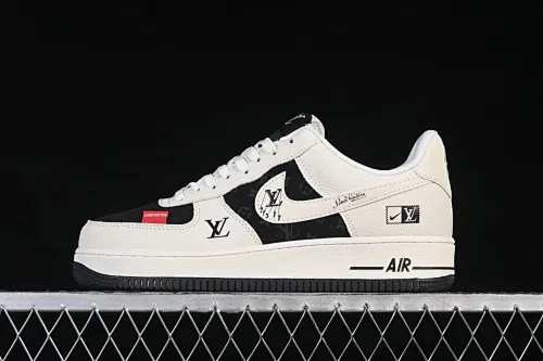 All categories Nk Air Force 1 Air Force series Nk Air Force 1 Low Air Force low top Nike Air Force 1'07 Low Classic presbyopic black stitching Air Force 1 low top casual sneakers DF0188-137